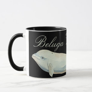 Vackra Beluga Whale, Delphinapterus Leucas Mugg