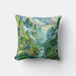 Vackra bergskuddar och flodkuddar kudde