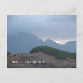 Vackra bergsvy i Dominica Vykort
