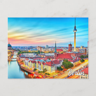 Vackra Berlins stad, Tyskland Vykort