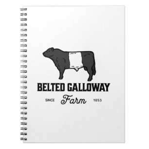 Vackra, bestuckna, runda brickor av Galloway Anteckningsbok