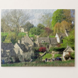 Vackra Bibury, Cotswments, UK Jigszle Puzzle Pussel