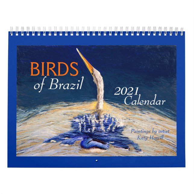 Vackra"BIRDS of Brazil" 2021 Kalender (Omslag)