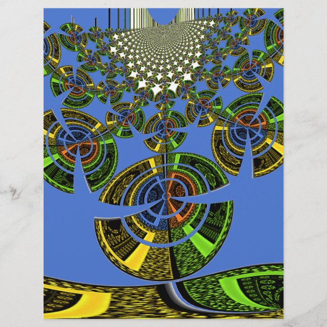 Vackra blå Afrikas traditionella etniska vektor (Framsida)