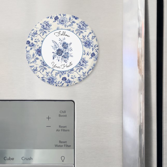 Vackra Blå Blommor   Magnet (In Situ (Fridge))