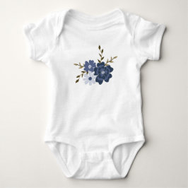 Vackra Blå Blommor Vinrankor Botaniska T Shirt