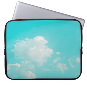 Vackra blå himmel och moln med dagsljus natura laptop fodral
