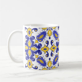 💙💛 Vackra blå och gula Azulejos  Kaffemugg