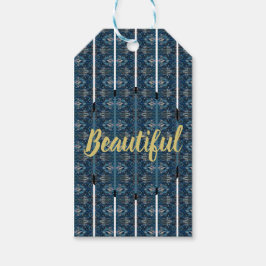 Vackra Blå Presentkort av Poet Adiela Akoo Presentetikett