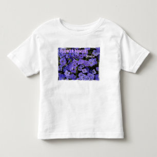 Vackra Blå Violetta Petunior Blommornas Kraft T Shirt