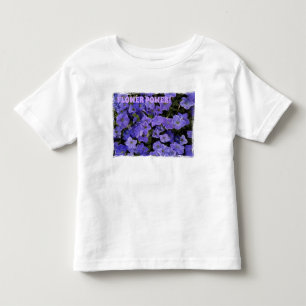 Vackra Blå Violetta Petunior Blommornas Kraft T Shirt