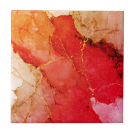 Vackra, blåa, guld kakelplatta