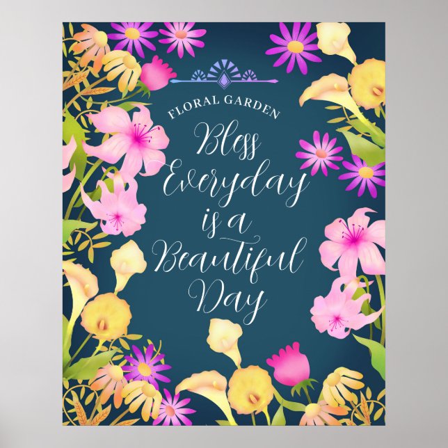 Vackra blåa Poster (Framsidan)