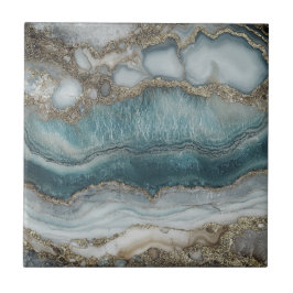 Vackra blåa silver-plattor kakelplatta