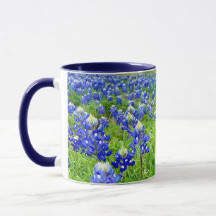 Vackra blåbonor Texas fotografering Mugg