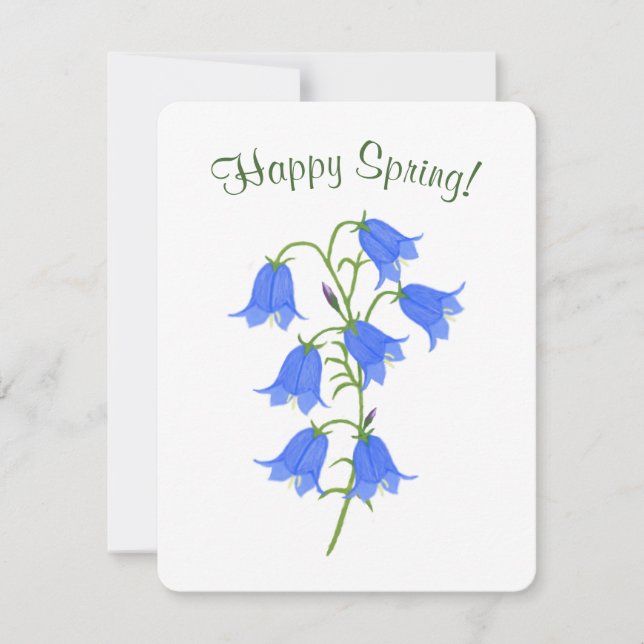 Vackra blåklockor på våren (Framsida)