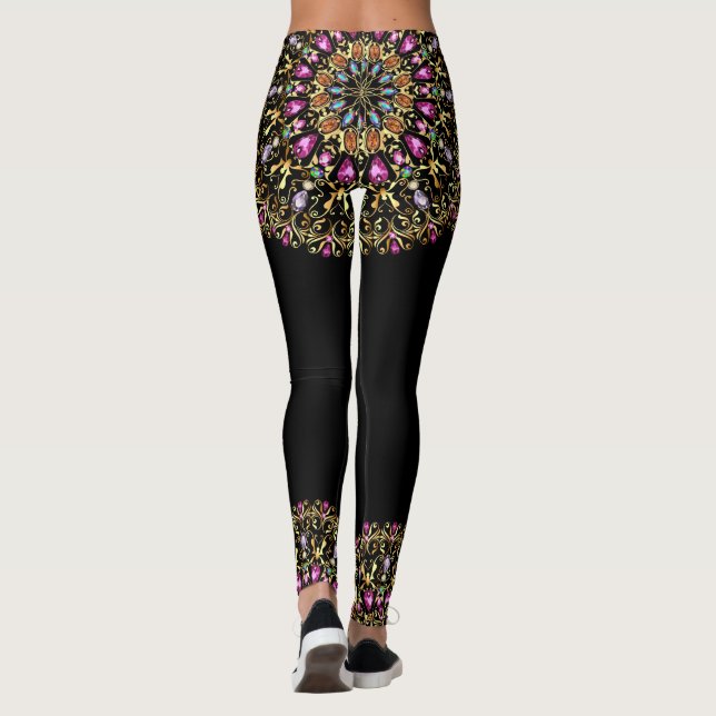 Vackra Bling Pop Mode Leggings (Baksida)