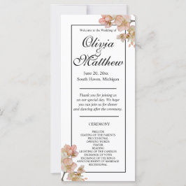 Vackra blommar för vattenfärg i orange