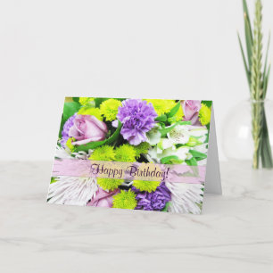 Vackra Blommigtar Hälsning Card Kort