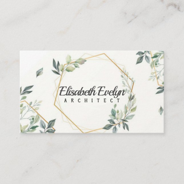 Vackra blommigtar med gyllene visitkort (Framsida)