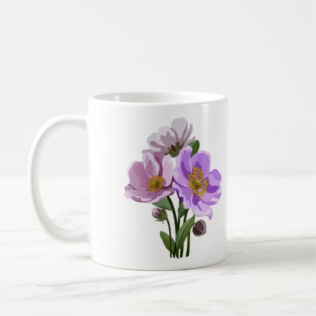 Vackra Blommigten Sketch-kaffe Kopp (Vänster)