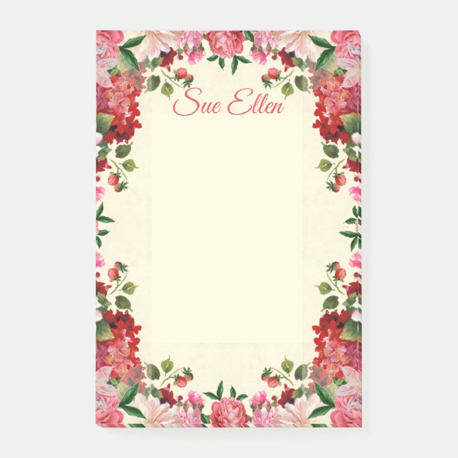 Vackra blommor 402 Post-it Notes Block (Framsida)