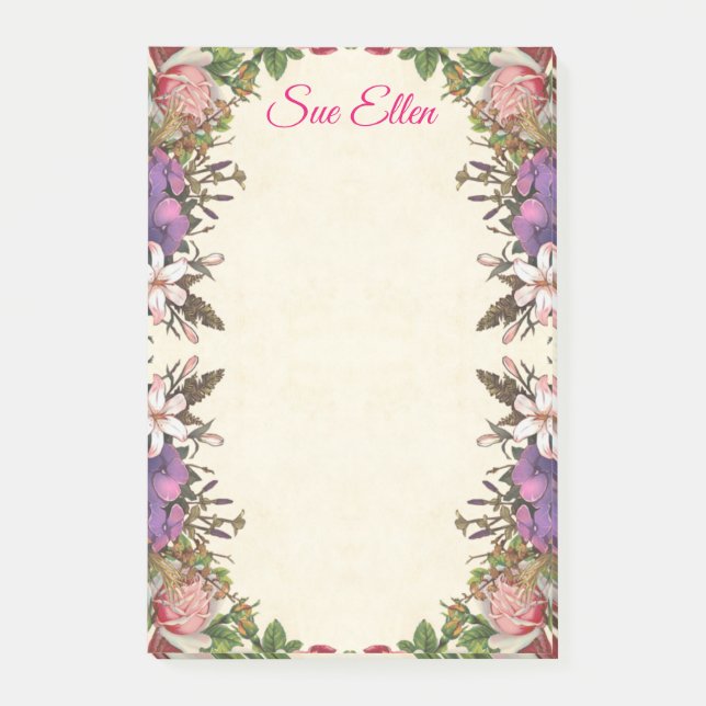 Vackra blommor 987 Post-it Notes Block (Framsida)