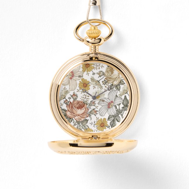 Vackra blommor armbandsur (Framsida)