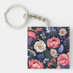 Vackra blommor, färglös mönster,