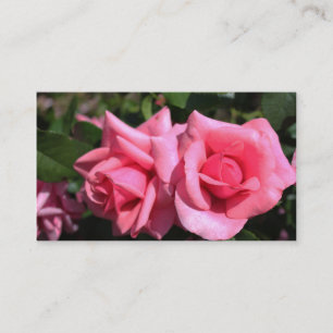 vackra blommor från dubbla perfekt shock rosa ro visitkort