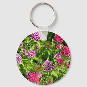 vackra blommor från färg nyckelring