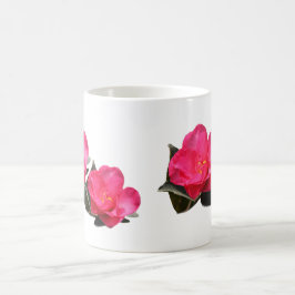 vackra blommor från rosa camellia kaffemugg