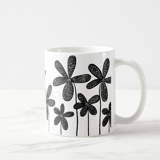 Vackra blommor kaffemugg (Höger)