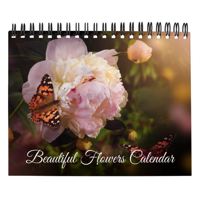 Vackra Blommor Kalender i Liten Storlek (Omslag)