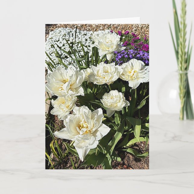 Vackra blommor kort (Framsida)