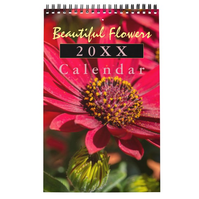 Vackra blommor med bibelcitat för varje månad kalender (Omslag)