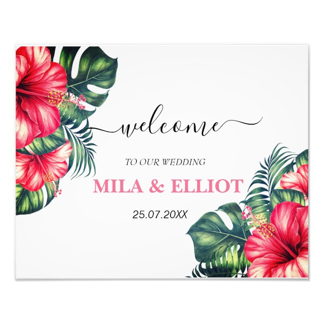 Vackra blommor och eukalyptus poster (Framsidan)