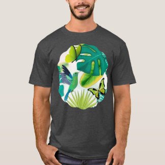 Vackra blommor och fjärilar sommaren 1 t shirt