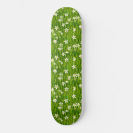 Vackra Blommor och Grönt Löv Mini Skateboard Bräda 18,5 Cm