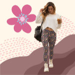 Vackra blommor på mörkens bruna bakgrund Mönster Leggings<br><div class="desc">Vi presenterar våra häpnadsväckande blommönster, perfekt för att lägga till lite elegans i alla utrustningar. Dessa formar är tillverkade av högkvalitativt, tunt material och ger en optimal komfort och smickrande passning. Den vackra utformningen av blommigten är öga-fångst och feminin, och skapar dem perfekt för både avslappnad och dressytillfälle. Med sitt...</div>