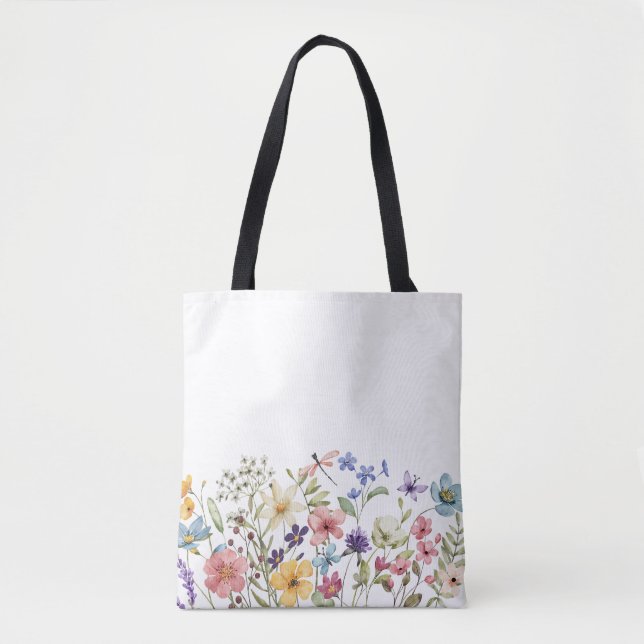 Vackra blommor tygkasse (Framsida)
