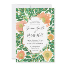 Vackra blommor Vattenfärgmålning Bröllop