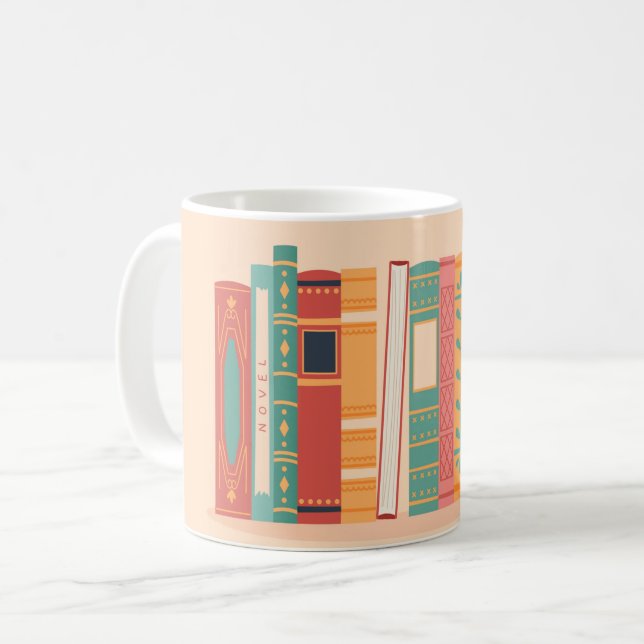 Vackra Bok Spines Kaffemugg (Framsida vänster)