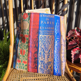 Vackra Bok Spines Tygkasse
