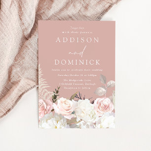 Vackra Botaniska Ro alla sjöar Bröllop Inbjudningar