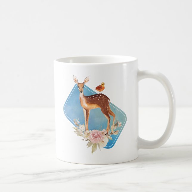 Vackra brun Doe med vita fläckar Kaffemugg (Höger)