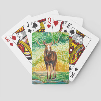 Vackra Bull Moose-spelkort Casinokort