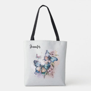 Vackra Butterflies och Flowers Tygkasse