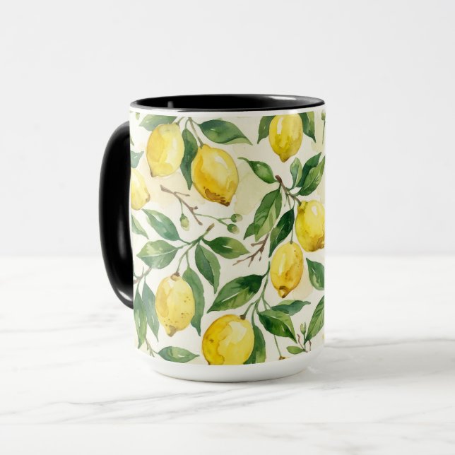Vackra citroner vår kaffemugg (Framsida vänster)