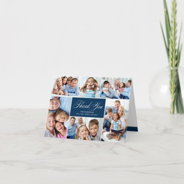 Vackra collage Tacksamt-kort Tack Kort (Framsida)